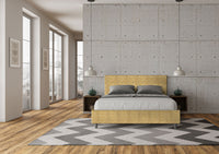 Letto Matrimoniale 160x200 cm con Rete Adele Aragona 3 Giallo