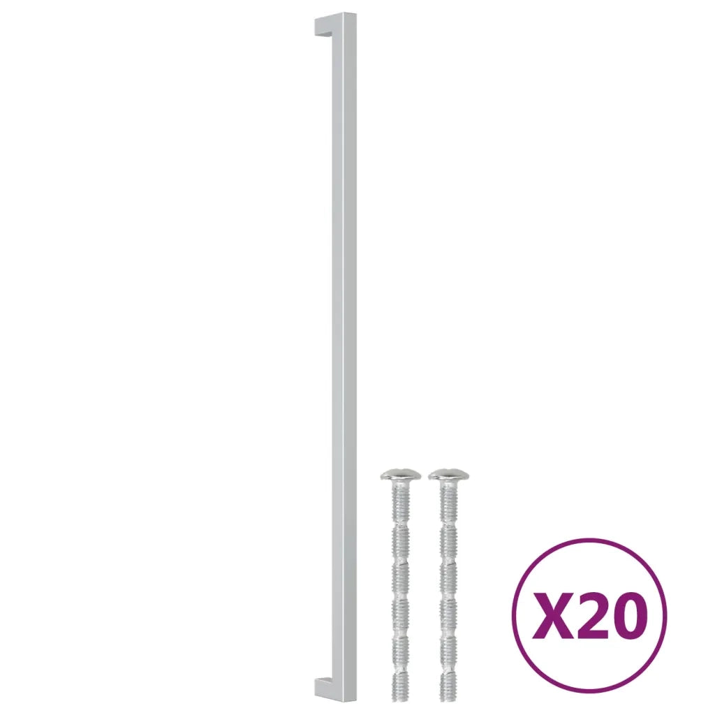 Maniglie per Mobili 20 pz Argento 480 mm in Acciaio Inox 3203642