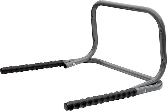 Sostegno per biciclette pieghevole per 2 biciclette - supporto metallico per parete - bicicletta robusta in acciaio - grigio