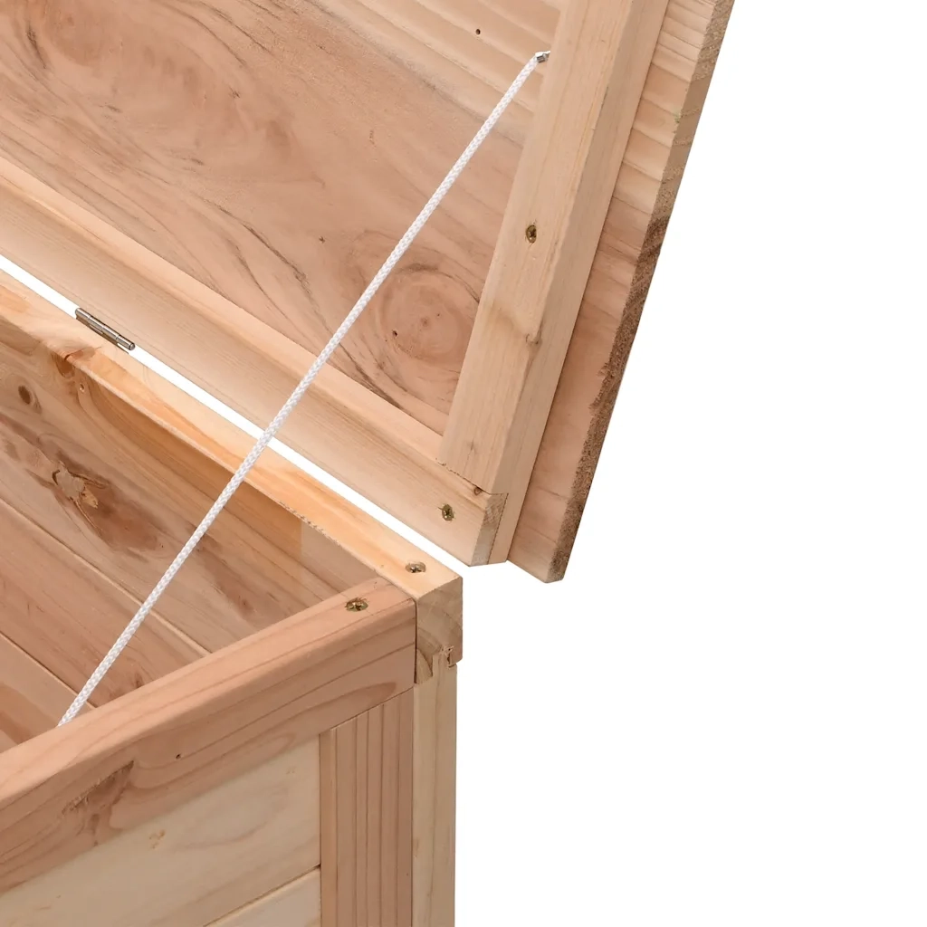 Contenitore da Giardino 150x50x56,5 cm Legno Massello di Abete 364756