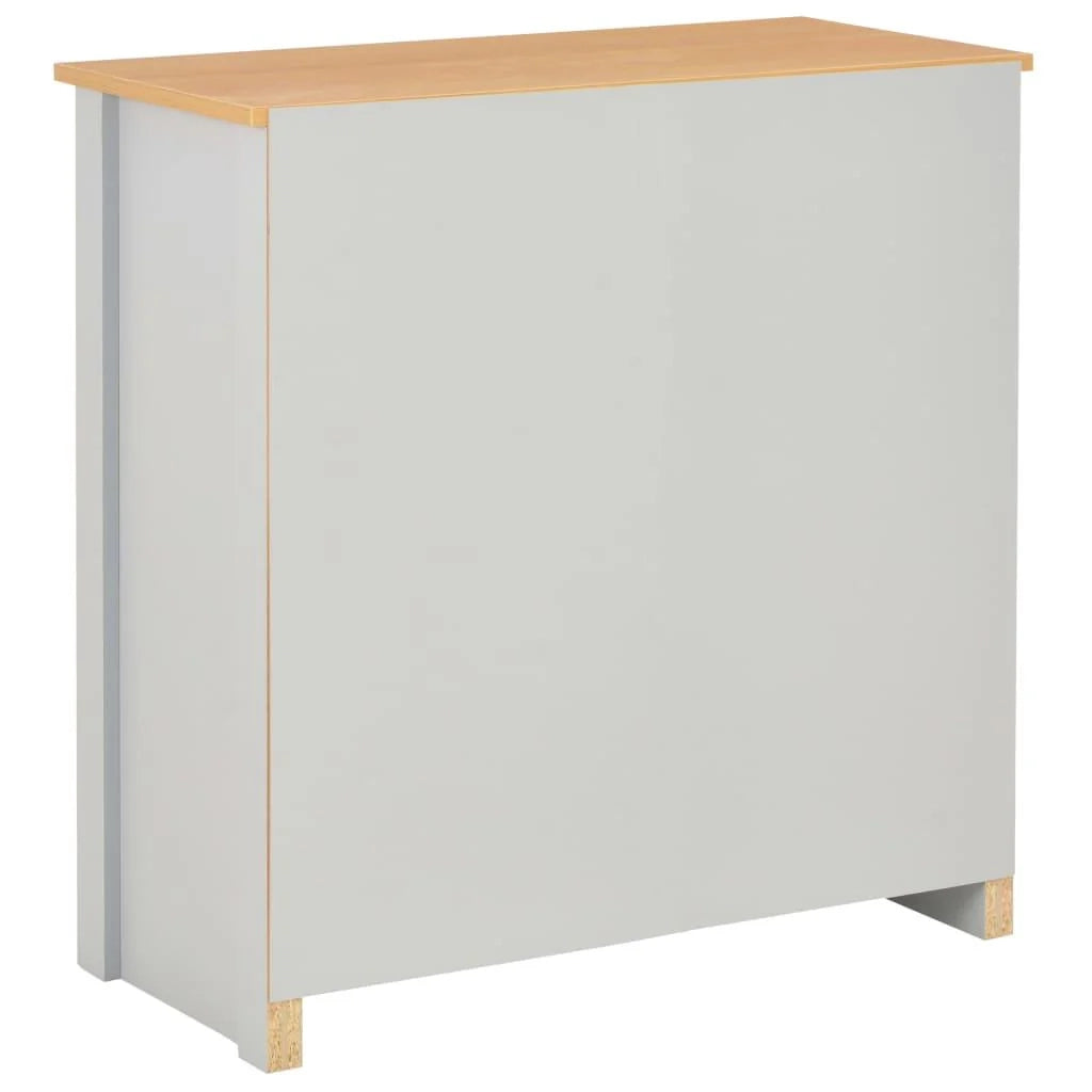 Credenza grigia buffet mobiletto consolle mobile contenitore 79 cm 4402263