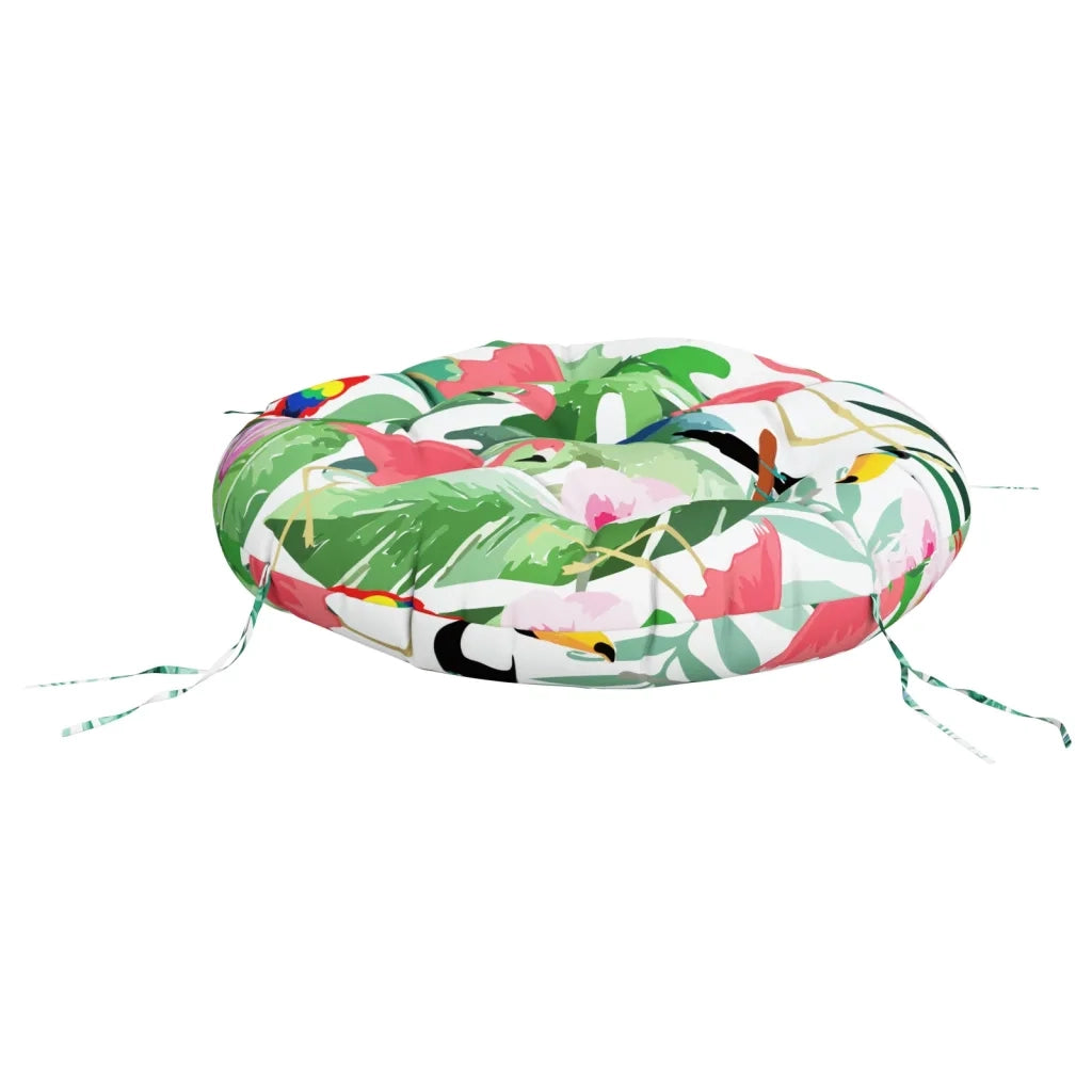 Cuscino Rotondo Multicolore Ø 60x11 cm in Tessuto Oxford 361957