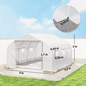 SERRA TUNNEL 445x299x205 cm in metallo bianco