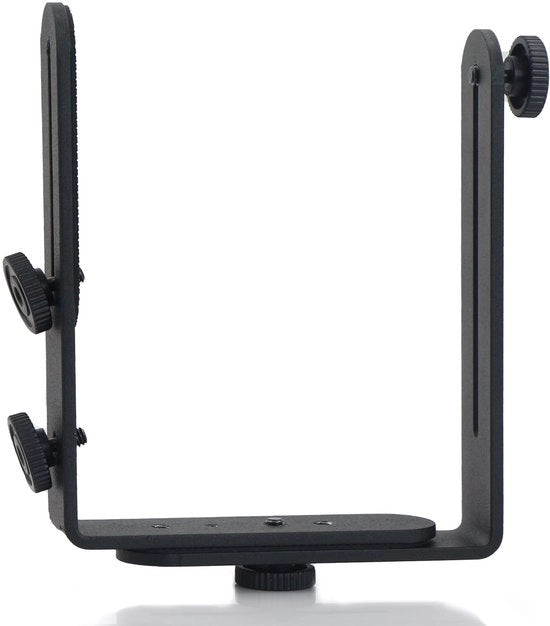 Supporto per attrezzi - L - a forma - Doppio supporto rapido per accessori - Cerniera metallica - Per fotocamere/accessori - Materiale di alta qualità - Supporto per accessori rapido