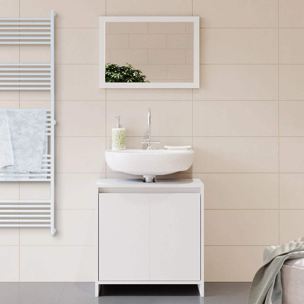 Vicco Set mobili bagno Bianco 2 parti