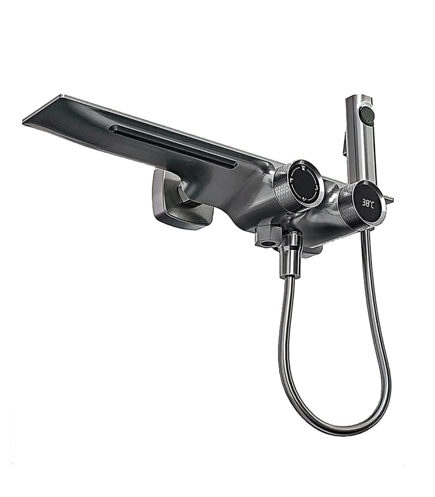 Colonna Doccia-Bagno TomaHawk LH-2365 Termostatica | Rame | Display LED Temperatura | Soffione e Tetto