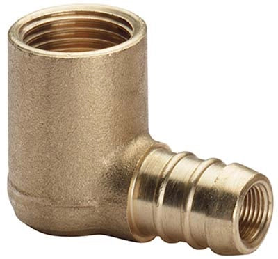 PORTAGOMMA METANO 90  ° FILETTO FEMMINA - OTTONE MM 14 1/2F- 5 pezzi