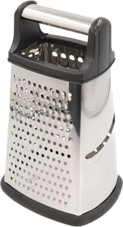 Raspante in Acciaio Inossidabile per Cucina con Fondello Antiscivolo - 22.5 cm - Raspante Multifunzione con 4 Lame per Formaggi, Verdure e Altro