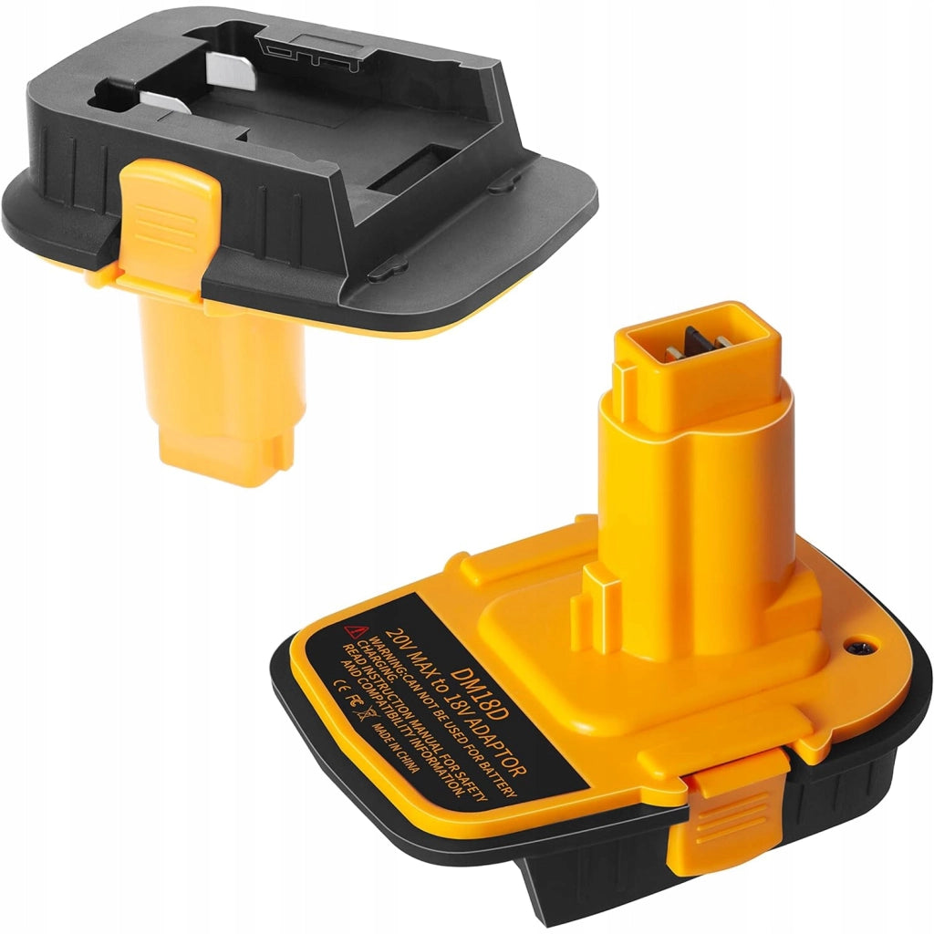 Adattatore per Batterie Dewalt e Milwaukee 18V DM18D – Compatibile con Utensili Dewalt 18V | Montaggio Facile