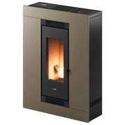 CADEL 7023041 LUCE PLUS Stufa a pellet ventilata 8,5 kW Classe A+ 5 stelle colore Light Bronze