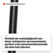 Accessori per vetinjector - 2 pezzi di tubo per animali da 40 cm - tubo flessibile - 10000 PSI - 1/8 pollici dado - resistente e flessibile - tubo per lubrificazione