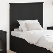 Testiera-Testata-Testiera Decorativa Rovere Nero 80 cm Legno multistrato 178879