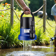 Pompa sommersa 400 W, pompa per acque reflue con portata max 7000 l/h, pompa a immersione, prevalenza max 7 m