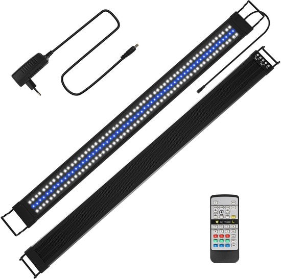 Verlichtura LED per Acquario Adattabile 45W per Basi d'Acqua Dolci 120-150 cm con 5 Modalità