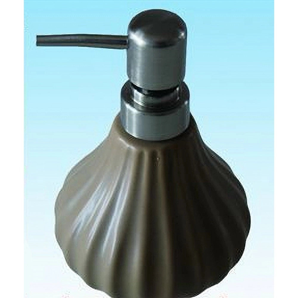 Trade Shop - Dispenser Porta Sapone Liquido Portasapone Rigato Arredo Bagno Elegante 52414a -