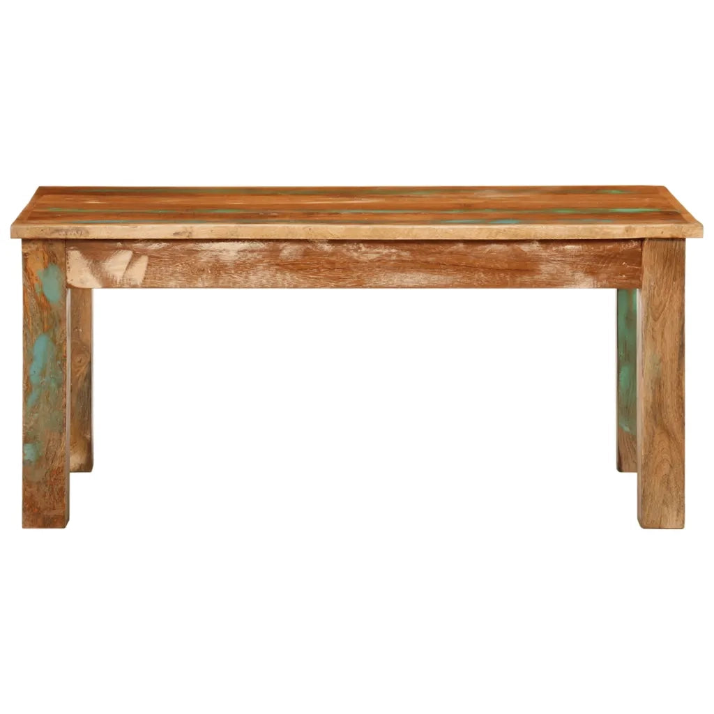 Tavolino da Salotto 100x55x45 cm in Legno Massello di Recupero 352017