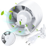 Ventilatore di soffitto con valvola di scarico - sistema di scarico dell'aria 100 mm