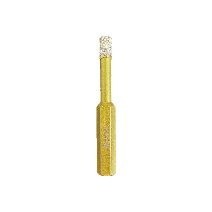 Grinding 5289006 Foretto Diamantato a Secco Attacco Esagonale 6 mm per Gres Porcellanato Ceramica Marmo