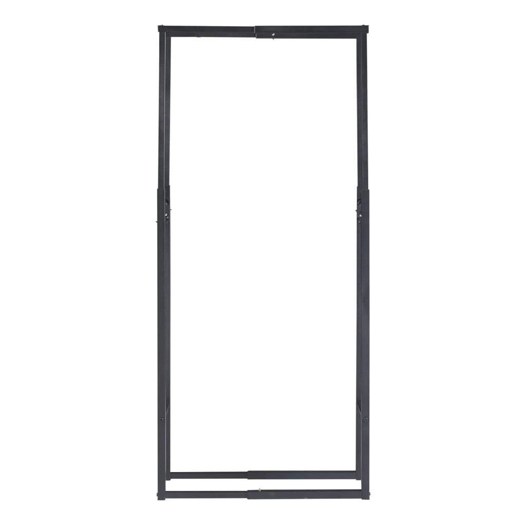 Portalegna in acciaio larghezza 60-100 cm nero 03_0010490