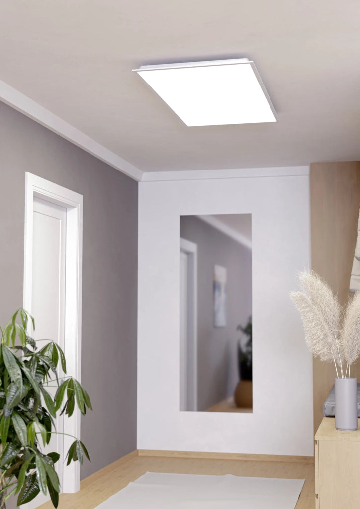 Plafoniera Moderna Moradillo Acciaio Bianco Plastica Led 36,5W 5200Lm Ip20