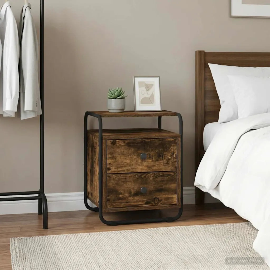 Armadio da Notte Rovere Fumo Legno ingegnerizzato 8007627