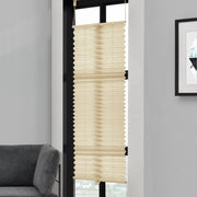 [neu.haus] Tenda Plissé Klemmfix  (90 x 100 cm) (crema) - protezione sole e luce - opaco (senza bisogno di praticare