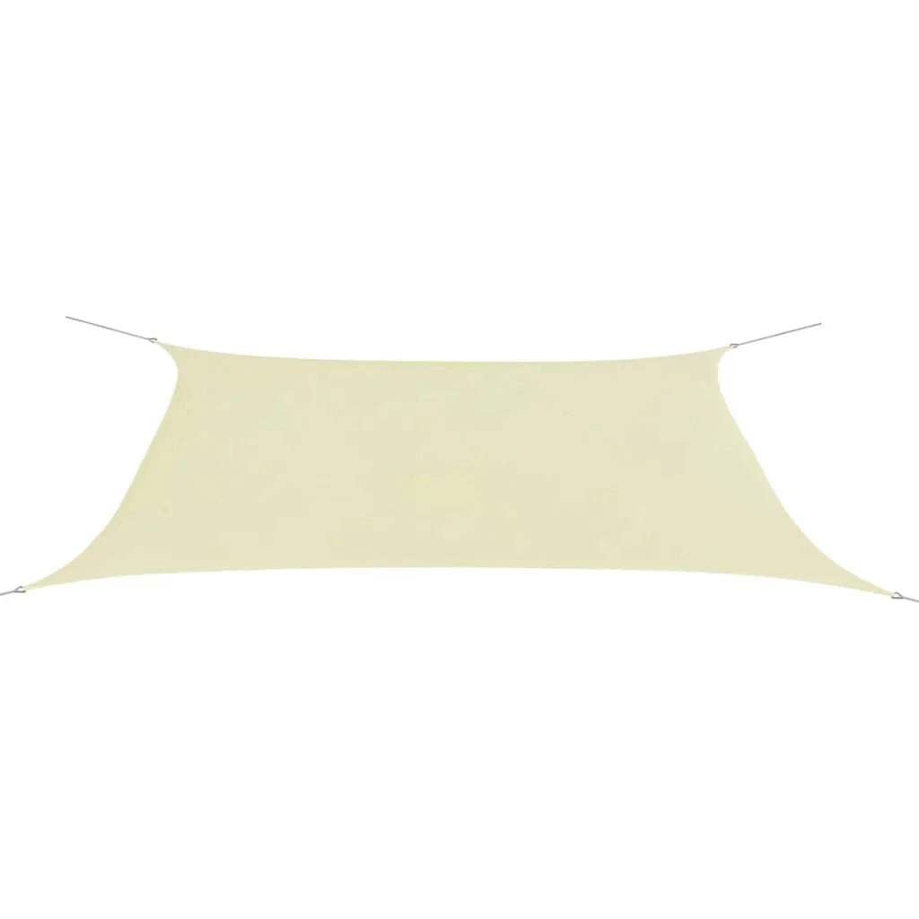 Vela ombreggiante/ombrellone rettangolare in tessuto Oxford 4 x 6 m crema 02_0008667