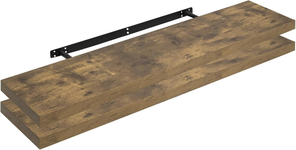Mensola da Parete, Mensola da Muro, Legno MDF, Set di 2, per Cucina, Bagno, Soggiorno, ECC RG9315hov-2