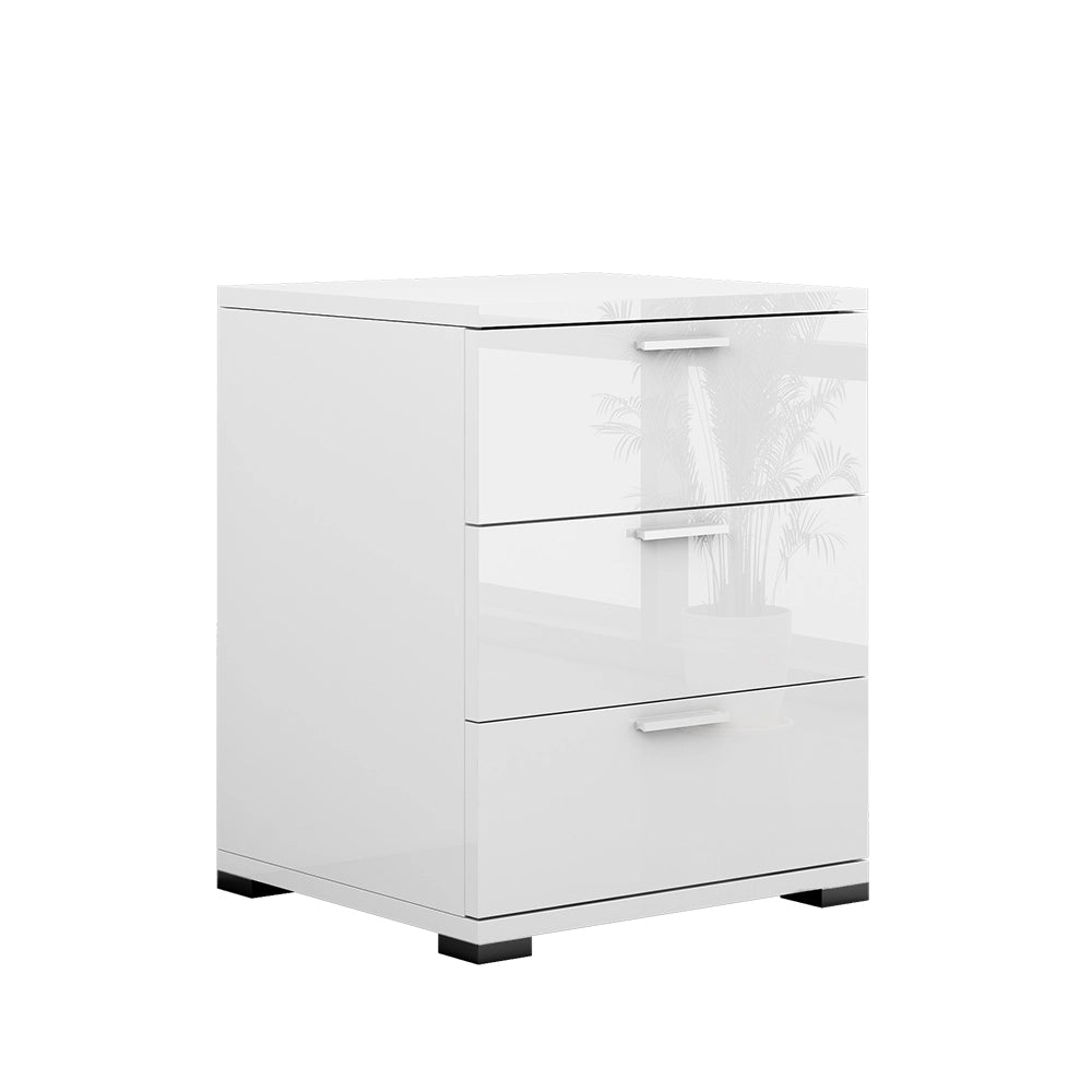 Vicco Comodino camera da letto Bianco lucido 46.2 x 60 cm