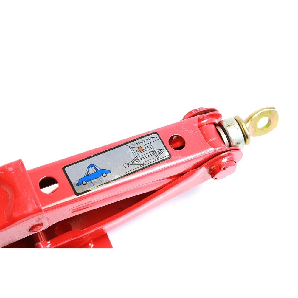 Trade Shop - Cric Crick A Pantografo Sollevatore Manuale 2 Ton Auto Ruote 2000 Kg -