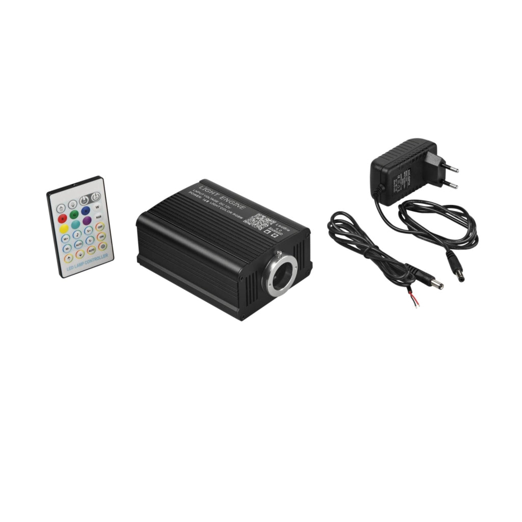 PROIETTORE LED OPTICAL KPA-16W RGBW COLOR CHANGING&TWINKLE EFFECT DC12V + ADAPTOR 220V 55X95X180MM