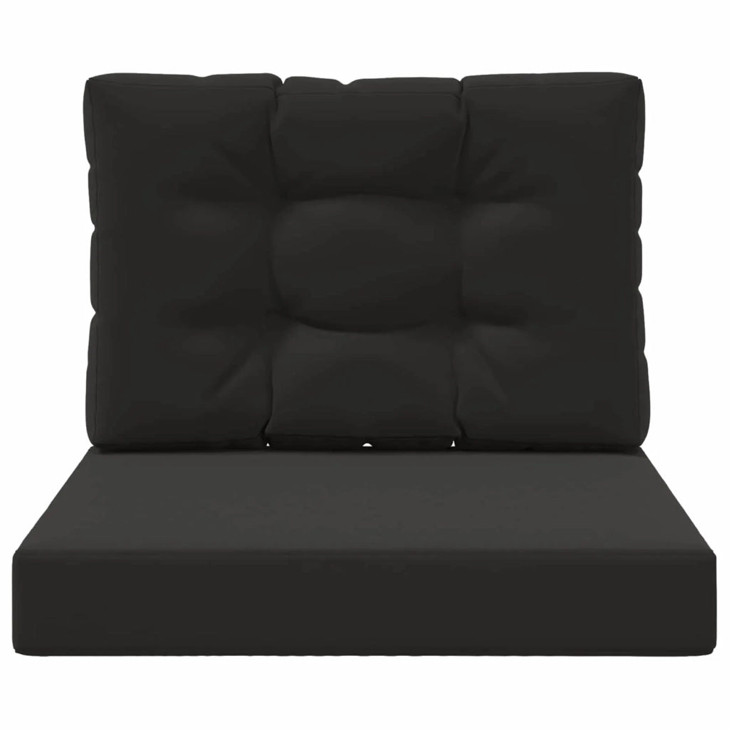Cuscino per divano da esterno 2 pcs Nero Poliestere