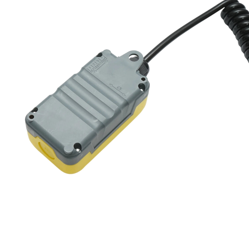 Telecomando industriale con 2 comandi, cavo a spirale e spina a 7 poli Breckner Germany