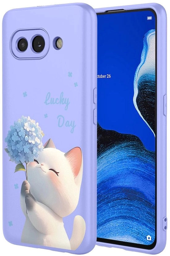 Custodia in Siliconi Ultra Sottile - Resistente allo Shock - Premium TPU - Finitura Microfibra - Disegno Elegante - Compatibile con Google Pixel 9a - Custodia per Telefono