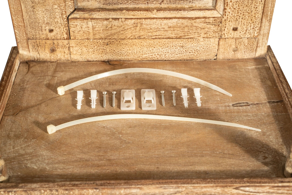 Biscottini Etagere Shabby in legno massello finitura naturale anticata realizzato Offerta