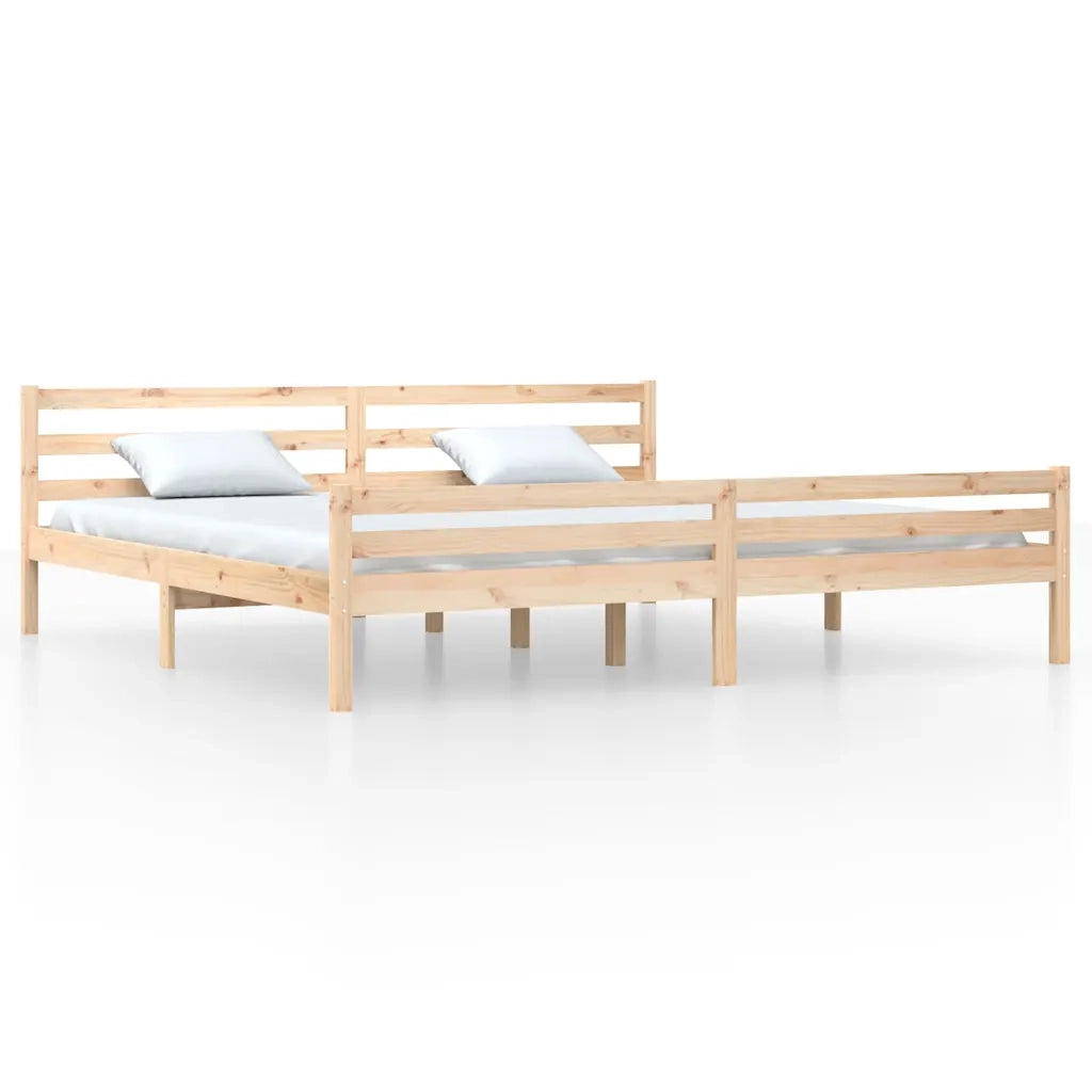 Giroletto senza Materasso in Legno Massello 200x200 cm 814839