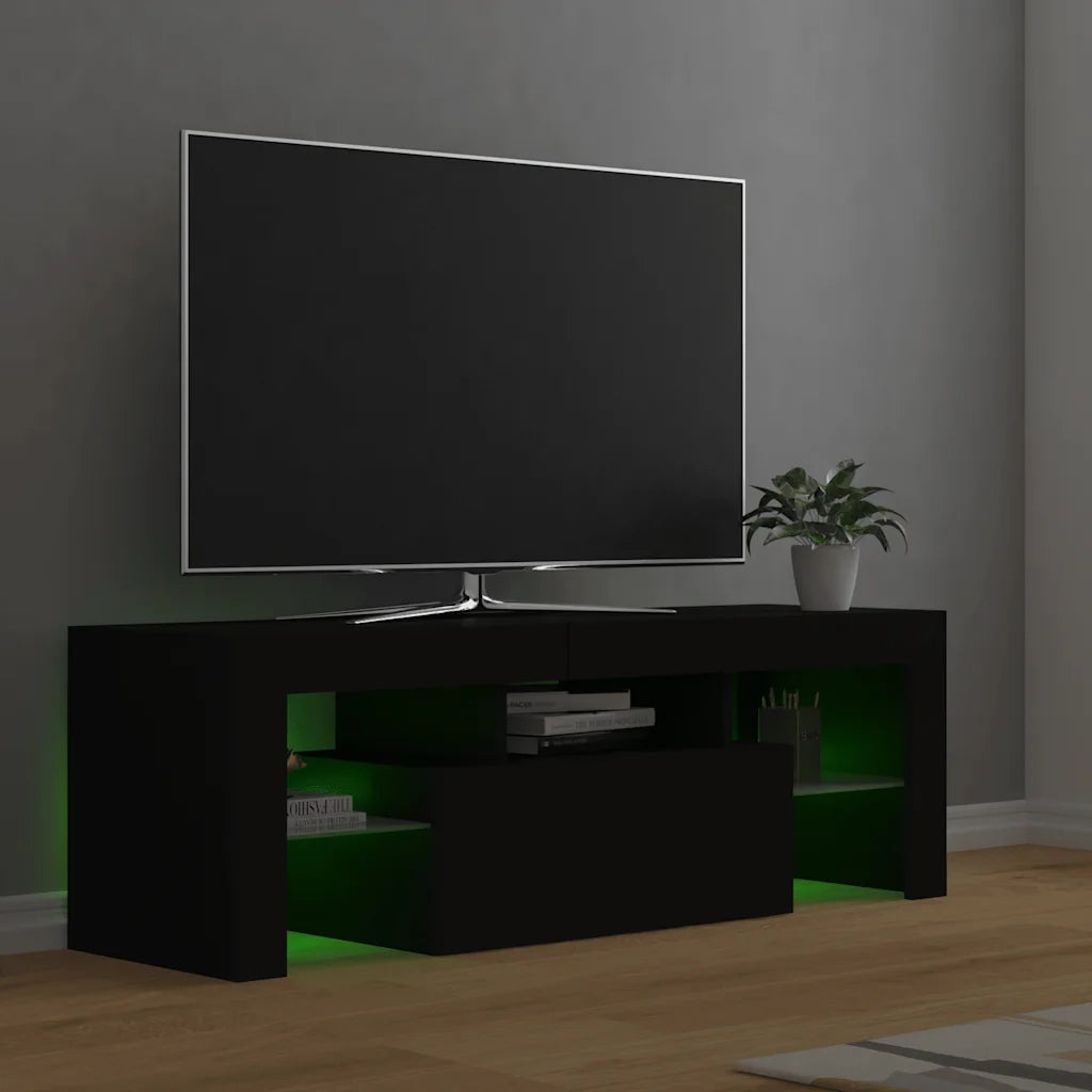 Mobile Porta TV con Luci LED Nero 120x35x40 cm cod mxl 52087