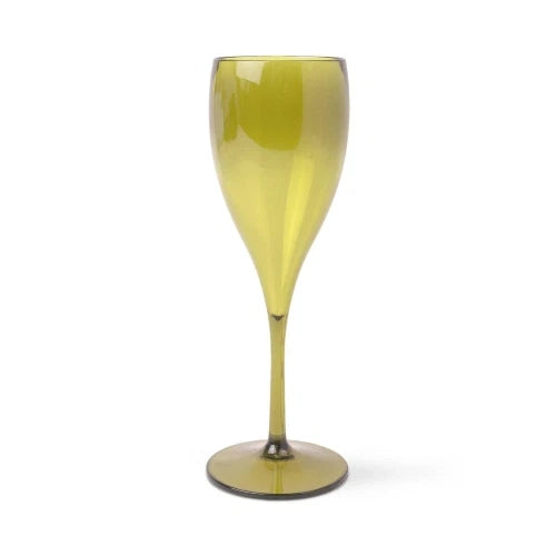 Set di 4 bicchieri da champagne in acrilico Henry - Colore oliva