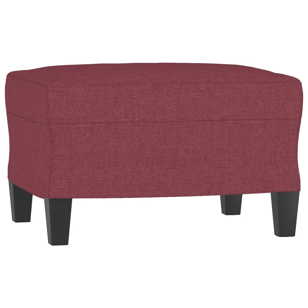 Set di Divani 4 pz Rosso Vino in Tessuto