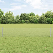 Recinzione in Filo Saldato con 44 Post in Acciaio Grigio 0.4x100 m