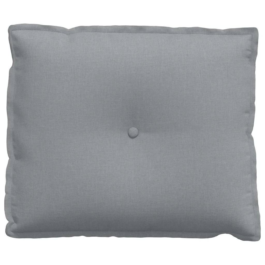 Cuscino per Schiena Grigio chiaro 60 x 19 x 50 cm Tessuto