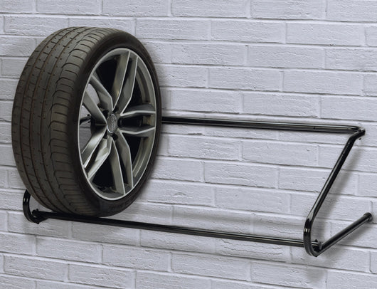 Porta Pneumatici da Muro in Acciaio 100Kg Fadi Portagomme F1 Nero