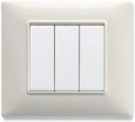 Sostegno a parete 3 moduli in polimero tecnoplastic con finitura in marmo bianco - SERIE