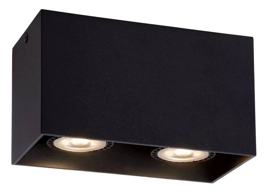 Faretto soffitto Lucide BODI 2xGU10 nero 50W alluminio