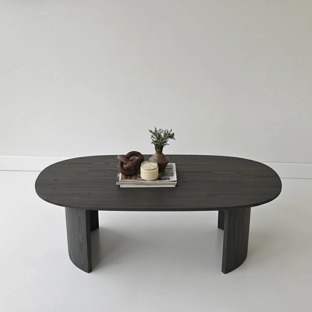 Tavolino in legno "Hudson" - 120 x 60 x 40 cm - Grigio antracite