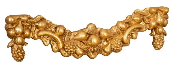 Biscottini SOPRAPORTA IN LEGNO FINITURA FOGLIA ORO ANTICATO MADE IN ITALY Fregio Offerta