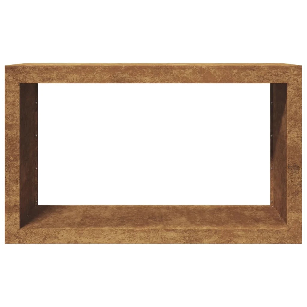 Portalegna 100 x 40 x 60 cm Acciaio Corten Marrone 02_0043695