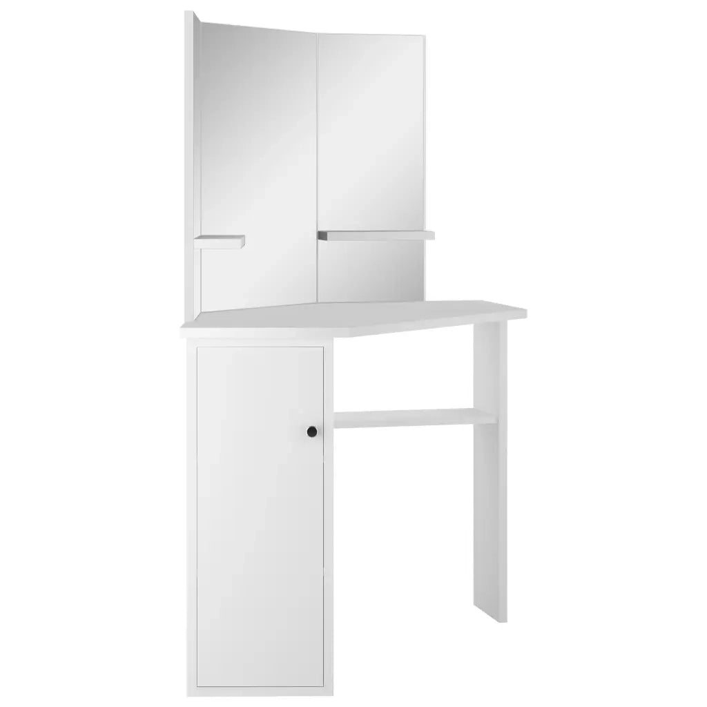Toeletta Tavolino da Trucco ad Angolo Bianco cod mxl 66508