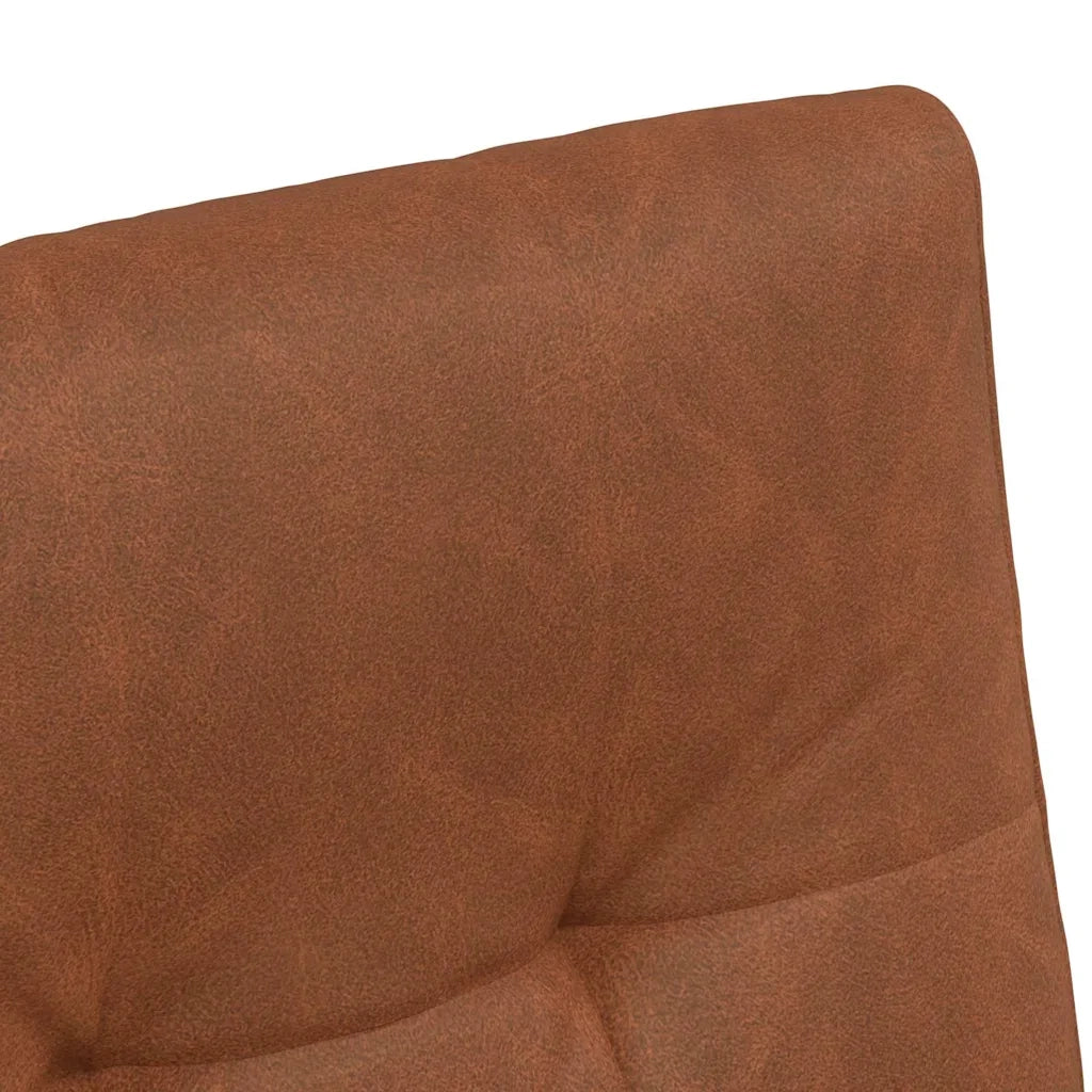 Sedie da Pranzo con Ruote 2 pcs Marrone 58 x 67 x 97 cm
