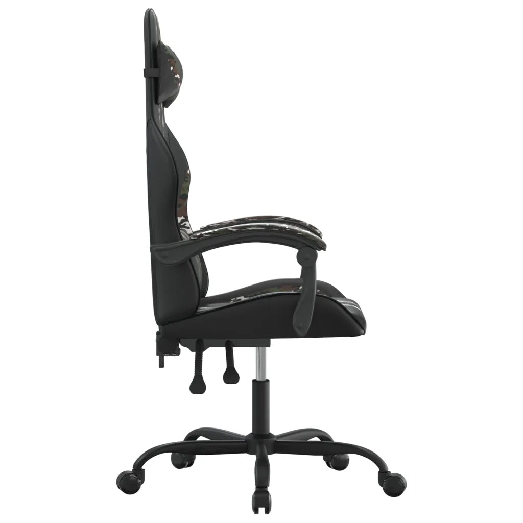 Sedia da Gaming Nero e Mimetico in Similpelle cod mxl 77169